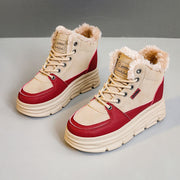 Damen Winter Sneaker mit flauschigem Innenfutter und modischer Plateau-Sohle