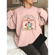 Damen Sweatshirt mit einzigartigem Buchladen-Motiv