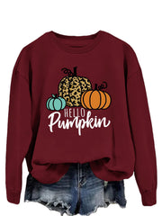 Damen Sweatshirt mit kreativem Herbstmotiv und lässigem Schnitt