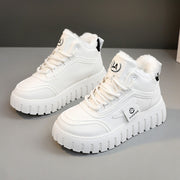 Damen Sportliche High-Top Sneakers mit gefüttertem Innenfutter und rutschfester Laufsohle
