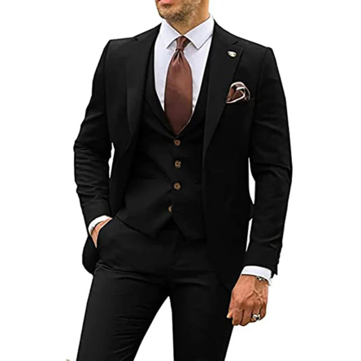 Herrenanzug Slim Fit für Hochzeitsgäste | 3-teilig