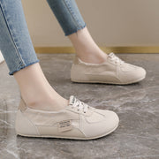 Damen bequeme Sneaker mit flexiblem elastischem Einstieg und dämpfender Sohle