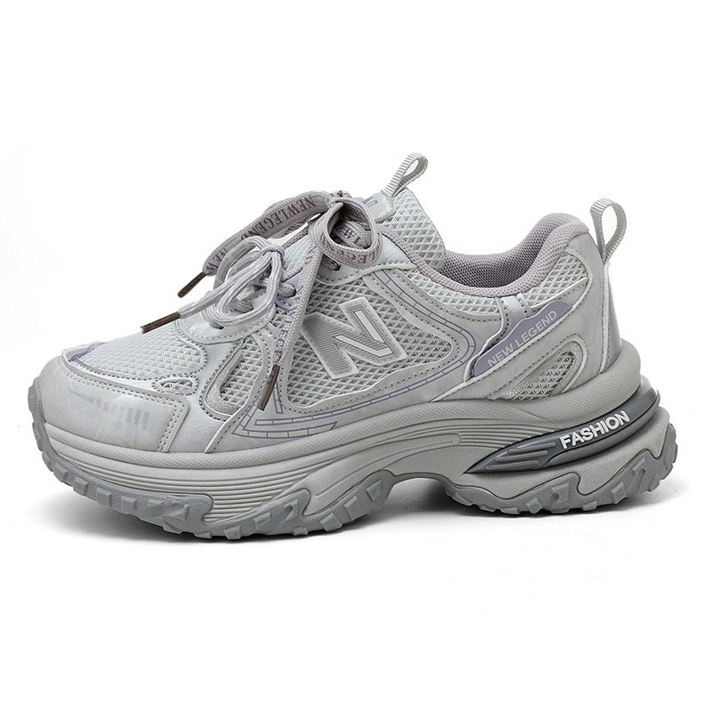 Damen Sportliche Sneakers mit atmungsaktiver Mesh-Oberfläche und dämpfender Laufsohle    1771555686
