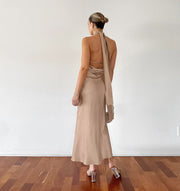 Jasmin | Chic Elegante Halter Maxi Kleid