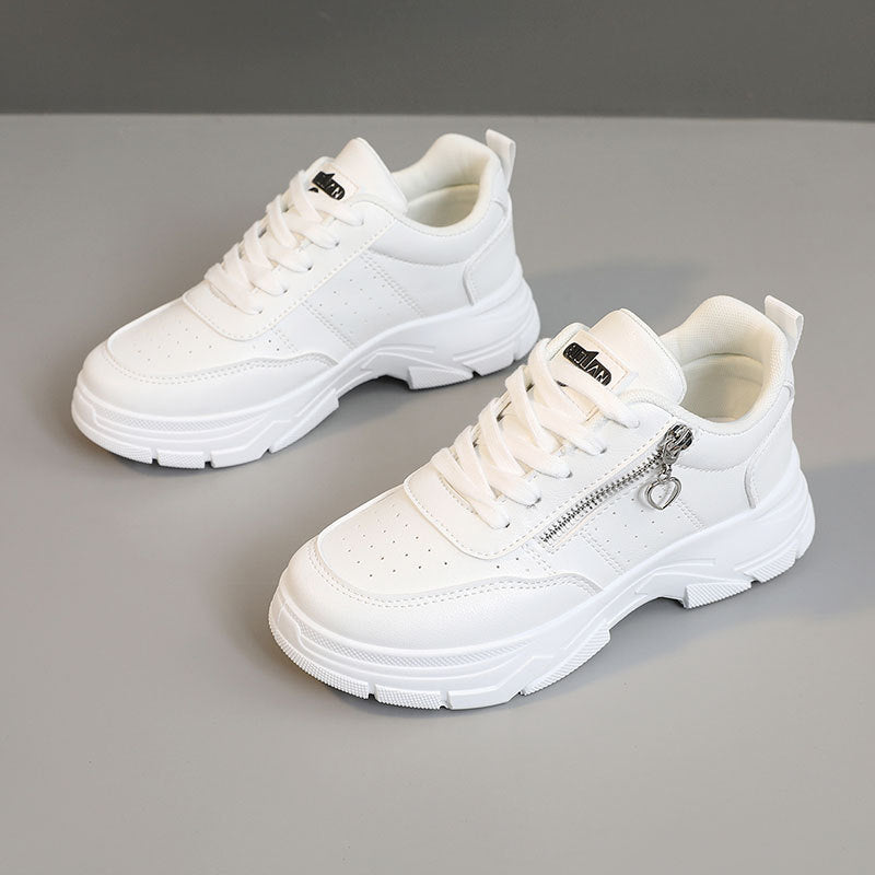 Damen Sportliche Sneaker mit trendiger Reißverschluss-Applikation und komfortabler Sohle