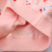Mädchen Sweatshirt mit fröhlichem Kirsch-Design Drune