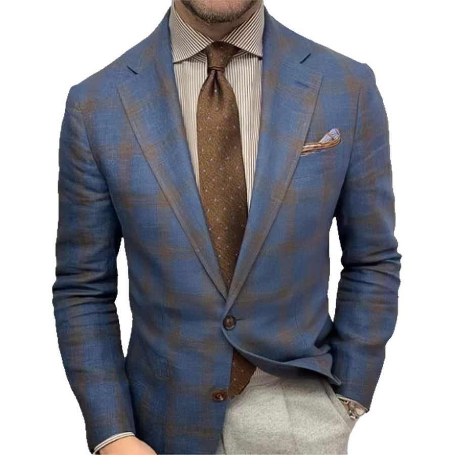 Herren stilvoller karierten Blazer Aliams