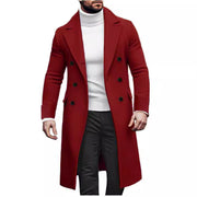 Herren eleganter Langmantel mit seitlichen Eingrifftaschen Aliams