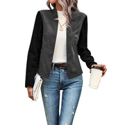 Damen elegante Blazerjacke im modischen Design mit Stehkragen