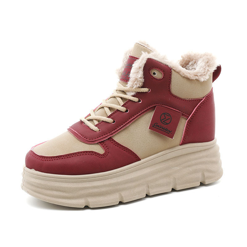 Damen Winterliche Hochstiefel mit kuscheligem Innenfutter