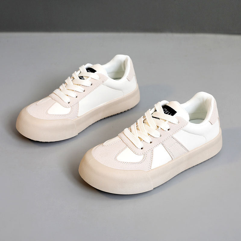 Damen modische Sneaker mit hochwertigem Wildleder und atmungsaktivem Mesh-Obermaterial