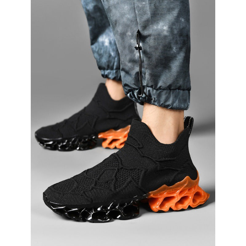 Damen Sportliche Strick-Sneaker mit rutschfester Sohle und innovativer Dämpfungstechnologie