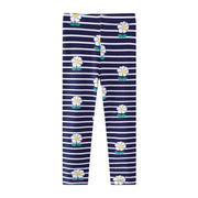 Mädchen Leggings mit floralem und gestreiftem Design Drune