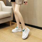 Damen elegante und bequeme Sneakers mit erhöhter Laufsohle