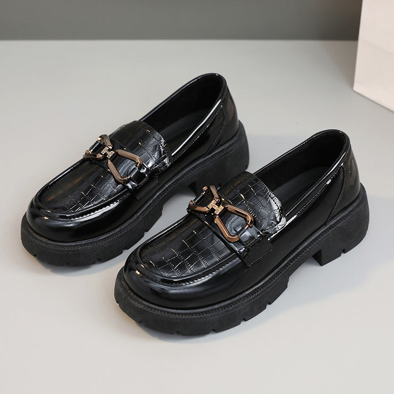 Damen Elegante und bequeme Loafer mit modischem Schnallen-Design