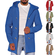 Herren modische Parkajacke mit praktischen Taschen und Kapuze Aliams