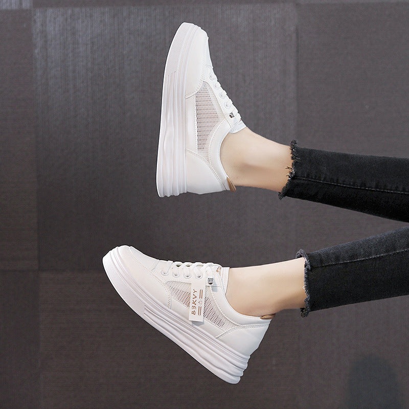 Damen Komfortable Sneaker mit atmungsaktivem Netz-Obermaterial und flexiblem Design