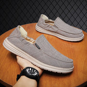 Herren-Slipper aus atmungsaktivem Segeltuch im Slip-on-Stil - Bruno