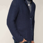 Herren Strickblazer mit strukturiertem Design und praktischen Taschen Aliams