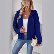 Damen Sportliche Kapuzenjacke mit strukturiertem Design und praktischen Taschen