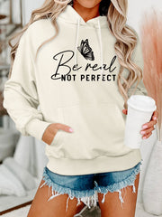 Damen Kapuzenpullover mit kreativem Motiv und bequemer Schnittführung