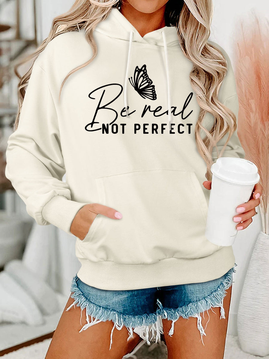 Damen Kapuzenpullover mit kreativem Motiv und bequemer Schnittführung