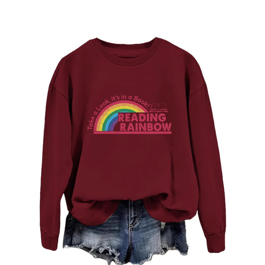 Damen lässiger Sweatshirt mit einzigartigem Druck