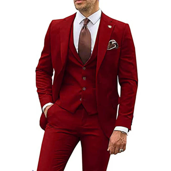 Herrenanzug Slim Fit für Hochzeitsgäste | 3-teilig