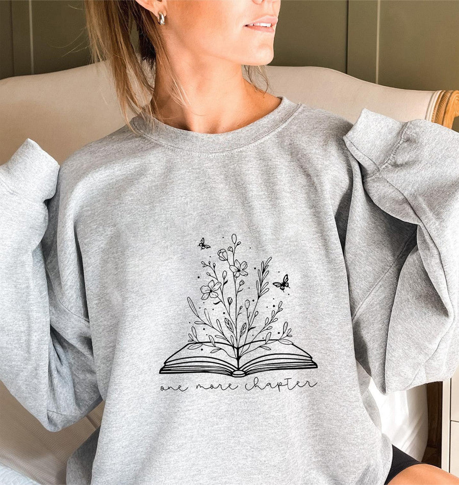 Damen Sweatshirt mit elegantem Blumendesign und inspirierendem Aufdruck
