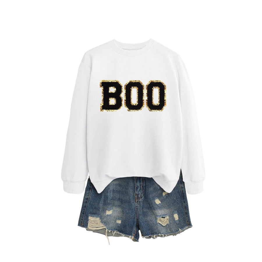 Damen Sweatshirt mit glitzerndem Aufdruck