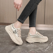 Damen Sportliche Chunky Sneakers mit dämpfender Laufsohle und atmungsaktivem Mesh-Obermaterial