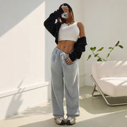Damen bequeme Sweathose mit lässigem Schnitt und seitlichen Eingrifftaschen