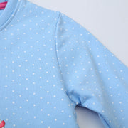 Mädchen Sweatshirt mit niedlichem Hasen- und Blumenmotiv Drune