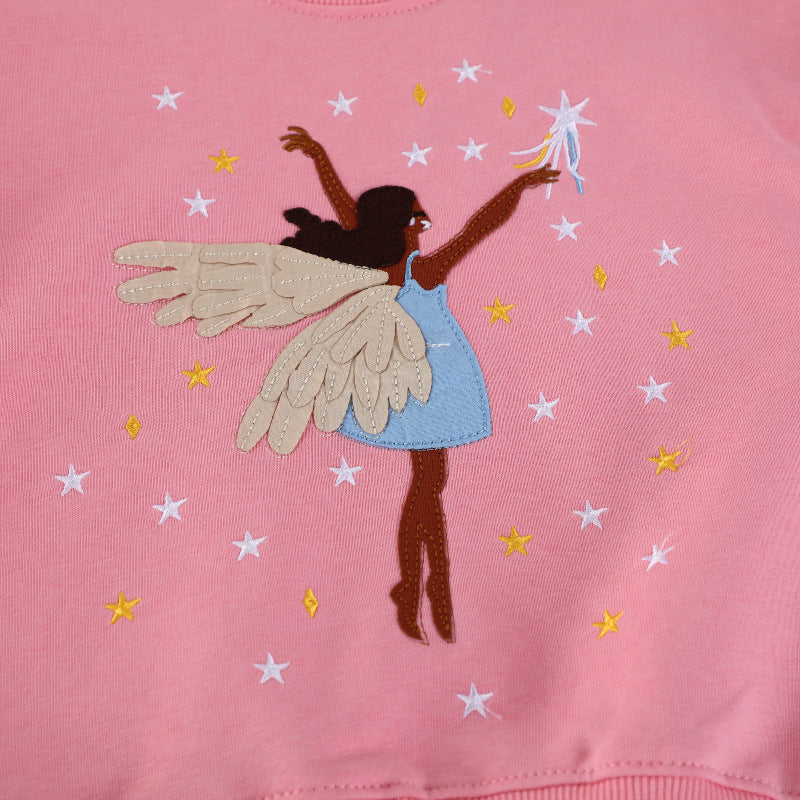 Mädchen Sweatshirt mit zauberhaftem Feen-Design Drune