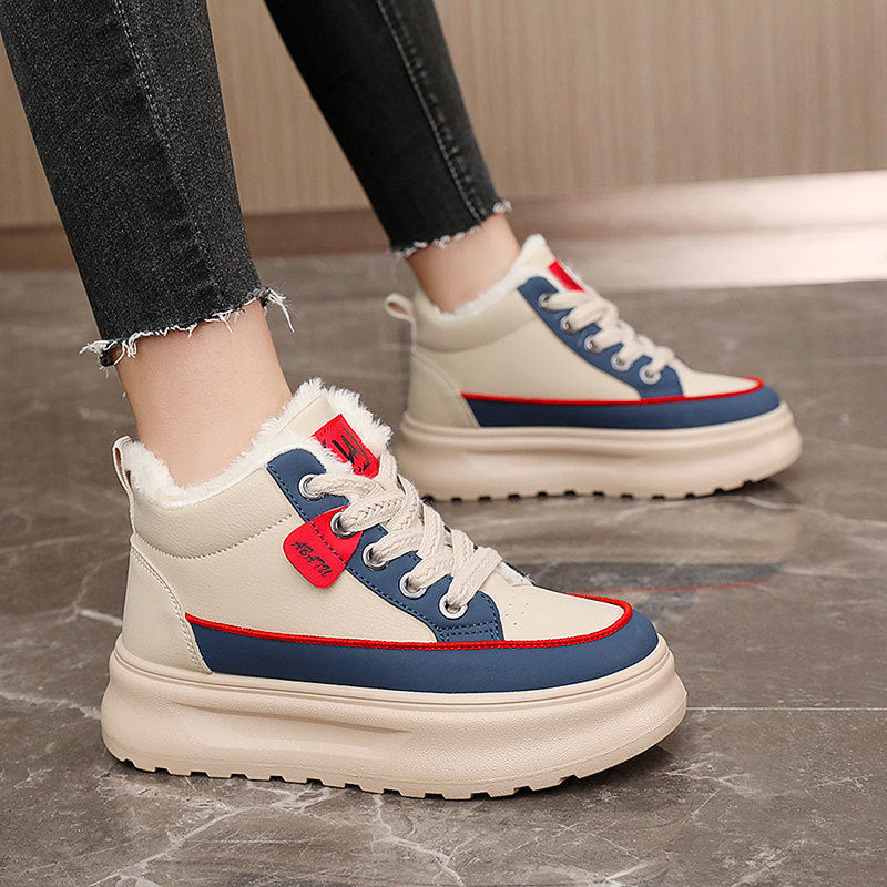 Damen High-Top Sneakers mit kuscheligem Innenfutter und rutschfester Sohle
