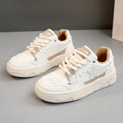 Damen Sportliche Sneakers mit modischem Stern-Design und atmungsaktiver Oberflächenstruktur