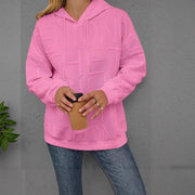 Damen Oversize Kapuzenpullover mit strukturiertem Design