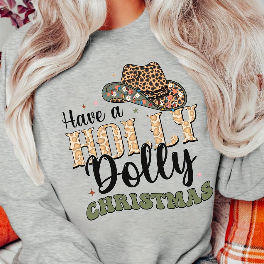 Damen Sweatshirt mit kreativem Weihnachten-Motiv und stylischem Schriftzug