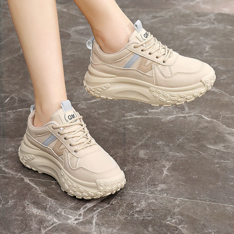Damen Chunky Sneakers mit dämpfender Laufsohle und atmungsaktivem Obermaterial