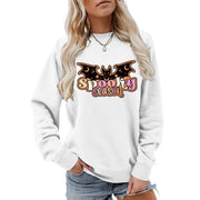 Damen Sweatshirt mit kreativem Halloween-Motiv