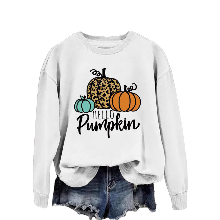 Damen Sweatshirt mit kreativem Herbstmotiv und lässigem Schnitt