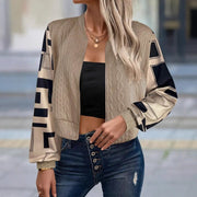 Damen lässige Bomberjacke mit strukturierter Oberfläche und modernem Design