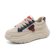 Damen Sportliche Chunky Sneakers mit dämpfender Laufsohle und atmungsaktivem Mesh-Obermaterial