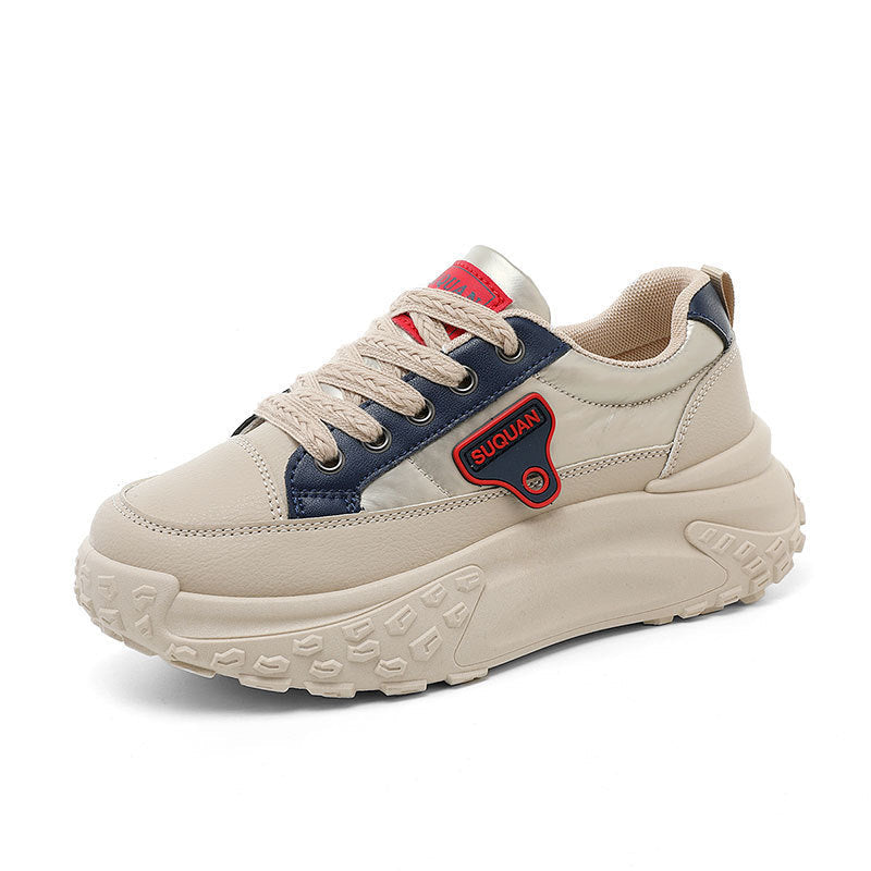 Damen Sportliche Chunky Sneakers mit dämpfender Laufsohle und atmungsaktivem Mesh-Obermaterial