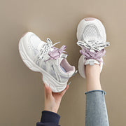 Damen Komfortable Lauf-Sneaker mit atmungsaktiver Netz-Oberfläche und dämpfender Sohle