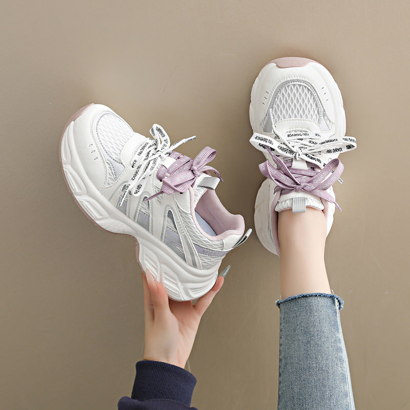 Damen Komfortable Lauf-Sneaker mit atmungsaktiver Netz-Oberfläche und dämpfender Sohle