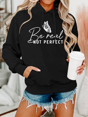Damen Kapuzenpullover mit kreativem Motiv und bequemer Schnittführung