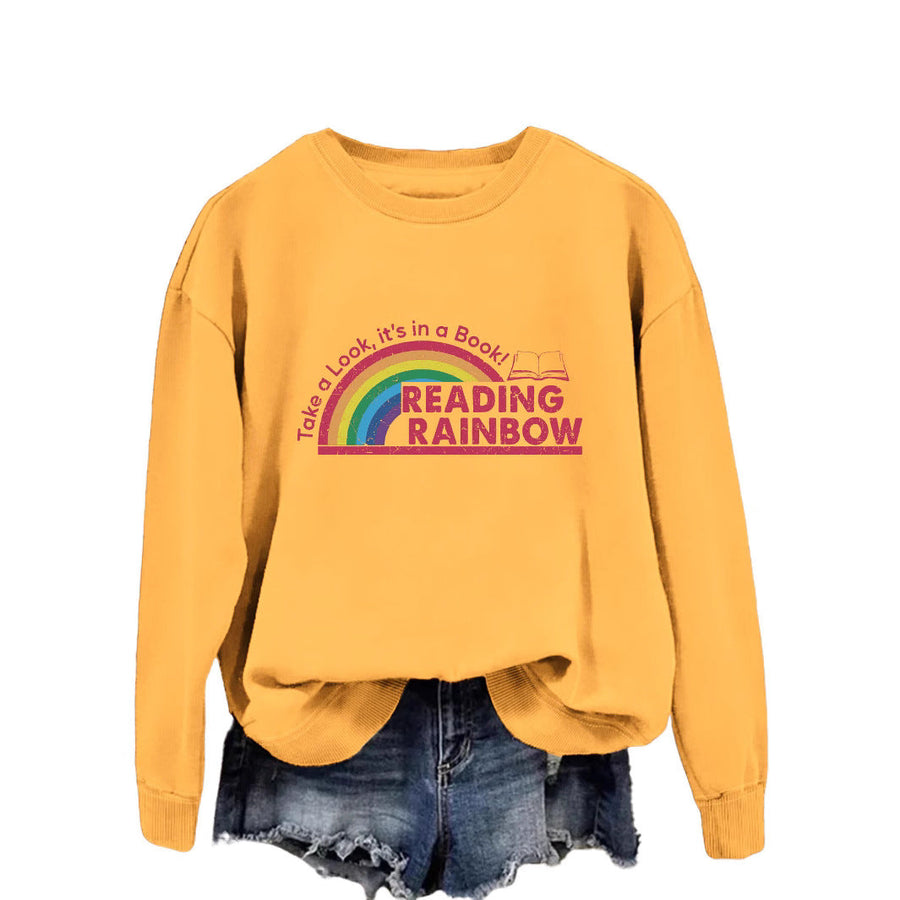 Damen lässiger Sweatshirt mit einzigartigem Druck
