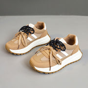 Damen Sportliche Plateau Sneakers mit atmungsaktivem Obermaterial