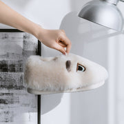 Damen Hausschuhe mit tierischem Motiv und weichem Fleece-Innenfutter